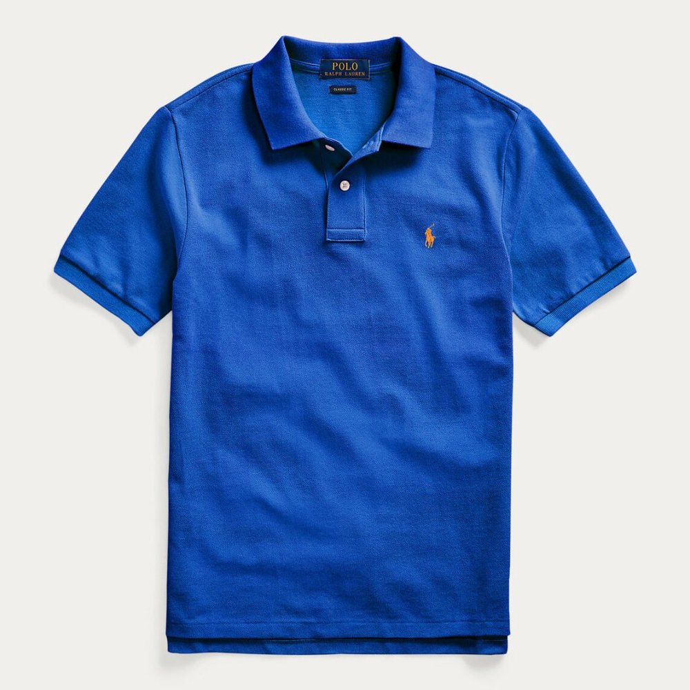 Boys Polo Ralph Lauren Logo PONY Mesh Polo Shirt
